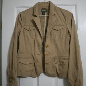 Eddie Bauer Women's Jacket/Blazer, Size 6, Tan
